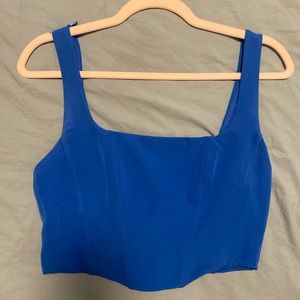 Blue corset top!